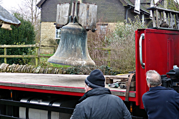 First bell loading onto truck